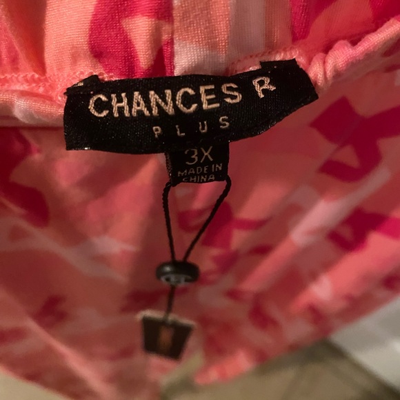 Pink Ribbon Patterned Pants 3XL - Picture 3 of 4